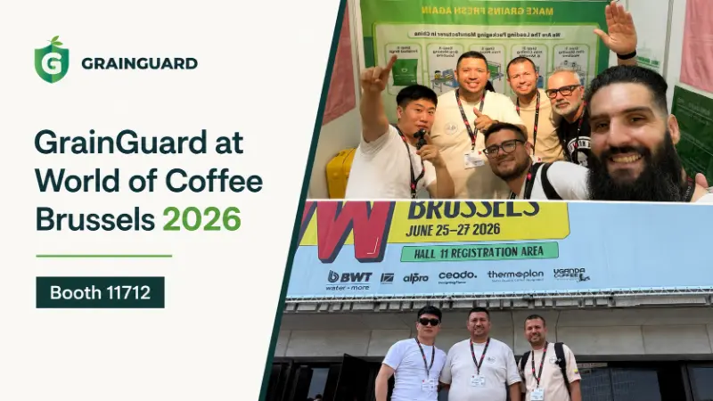 GrainGuard łączy się z globalną społecznością kawową podczas World of Coffee Bruksela 2026