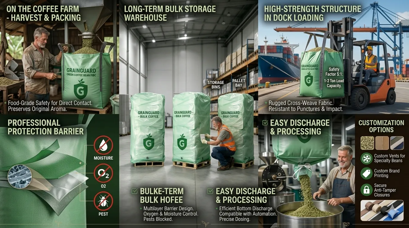 Vacuum Bag For Green Coffee Bean